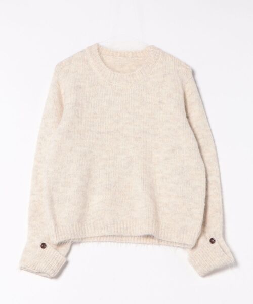 STYLEBLOCK（スタイルブロック）の「マフラー付きショート丈ニットトップス（ニット/セーター・レディース・グレー/ブラウン/アイボリー・FREE）」の8枚目の写真