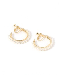 LAKOLE | パールラインフープイヤリング / 634126(イヤリング)