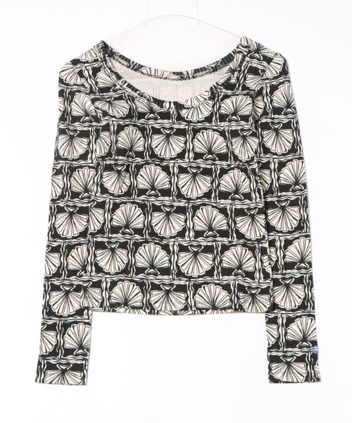BILLABONG(ビラボン)の「BILLABONG ウィメンズ 2WAY BABY FIT RIB セットアップ ロンT 【2026年春夏モデル】(Tシャツ/カットソー・レディース・アイボリー/ブラック/ブラック系その他・MEDIUM)」の3枚目の写真