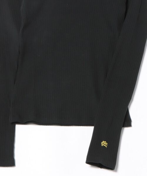 BILLABONG(ビラボン)の「BILLABONG ウィメンズ 2WAY BABY FIT RIB セットアップ ロンT 【2026年春夏モデル】(Tシャツ/カットソー・レディース・アイボリー/ブラック/ブラック系その他・MEDIUM)」の5枚目の写真