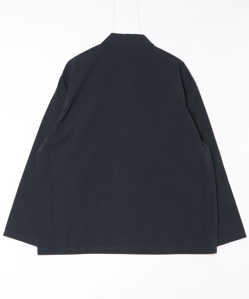 DANTON(ダントン)の「DANTON/ダントン カバーオールシャツ COVERALL SHIRT DT-B0240 WCL(カバーオール・メンズ・ネイビー/ライトベージュ/チャコールグレー・42/40)」の4枚目の写真