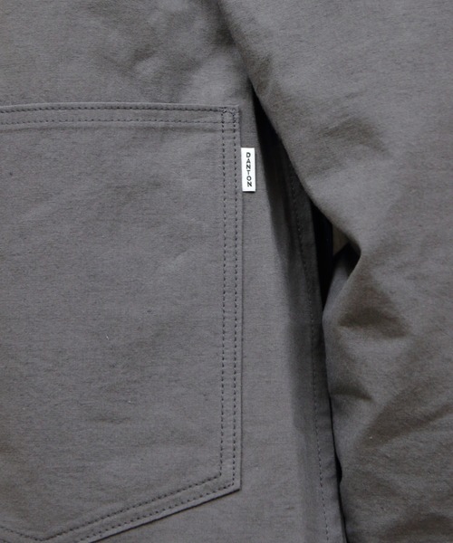 DANTON(ダントン)の「DANTON/ダントン カバーオールシャツ COVERALL SHIRT DT-B0240 WCL(カバーオール・メンズ・ネイビー/ライトベージュ/チャコールグレー・42/40)」の12枚目の写真