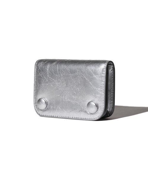 処分セール！ノベルティ　3つ折り財布　シルバー金具 処分セール！ノベルティ 3つ折り財布 シルバー金具 メンズの財布