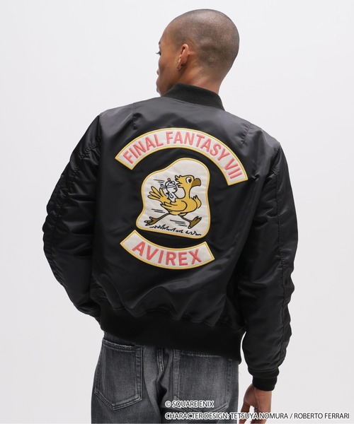 12/5で終了します。【ほぼ新品】AVIREX アヴィレックス MA-1 AVIREX × FINAL FANTASY VII REMAKE》MA-1 CHOCOBO / エムエーワン