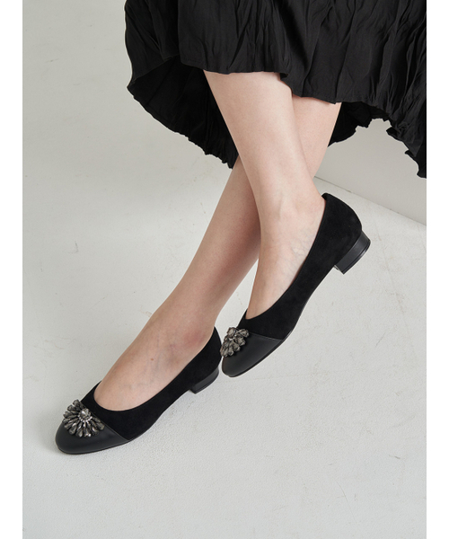 HAILEY(ヘイリ)の「HJ23106_2colors(バレエシューズ・レディース・ブラック/パープル・22.5cm/23cm/23.5cm/24cm/24.5cm/25cm/25.5cm)」の4枚目の写真