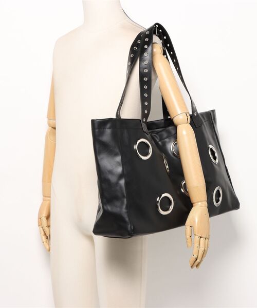 UP START（アップスタート）の「【LAMPOON】ハトメトートバッグ（トートバッグ・レディース・ブラック・FREE）」の17枚目の写真