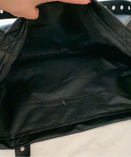 UP START（アップスタート）の「【LAMPOON】ハトメトートバッグ（トートバッグ・レディース・ブラック・FREE）」の9枚目の写真