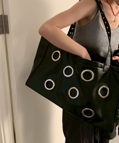 UP START（アップスタート）の「【LAMPOON】ハトメトートバッグ（トートバッグ・レディース・ブラック・FREE）」の11枚目の写真