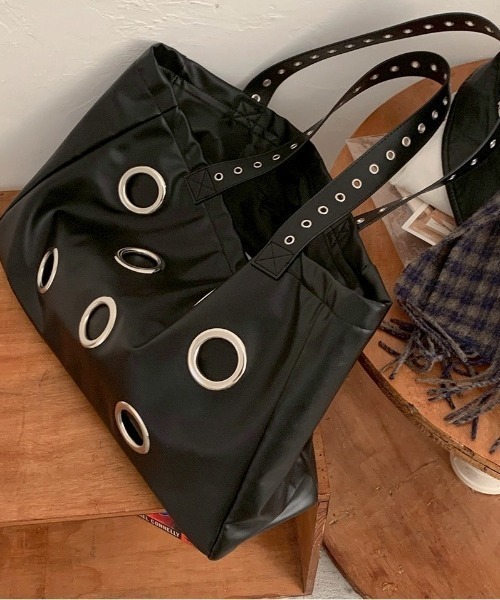 UP START（アップスタート）の「【LAMPOON】ハトメトートバッグ（トートバッグ・レディース・ブラック・FREE）」の12枚目の写真