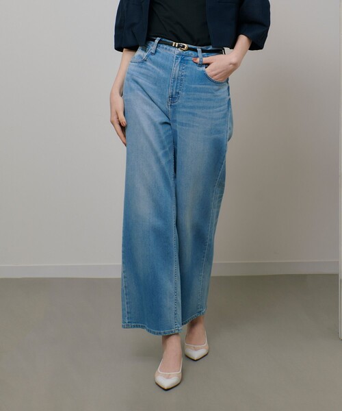 allureville（アルアバイル）の「【HEALTHY(ヘルシー)】PINK PEPPER（デニムパンツ・レディース・インディゴブルー/ライトブルー・22/24/23）」の2枚目の写真