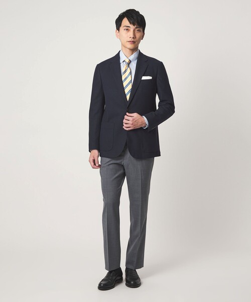 green label relaxing(グリーンレーベルリラクシング)の「コットン ロイヤルオックス ボタンダウン ドレスシャツ -形態安定-(ビジネスシャツ・メンズ・ホワイト/ライトブルー・M/XL/L/S)」の4枚目の写真