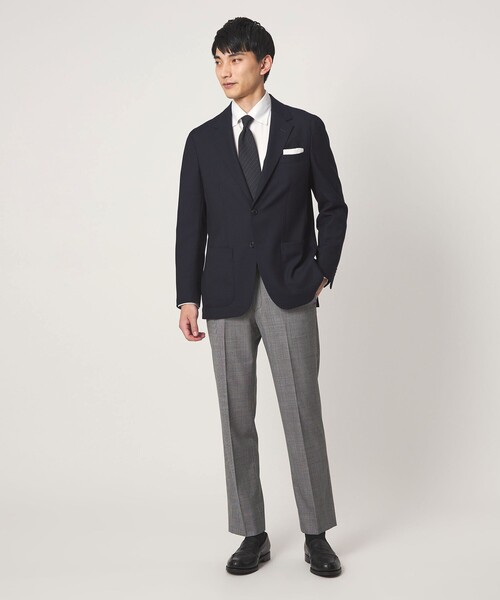 green label relaxing(グリーンレーベルリラクシング)の「コットン ロイヤルオックス ボタンダウン ドレスシャツ -形態安定-(ビジネスシャツ・メンズ・ホワイト/ライトブルー・M/XL/L/S)」の6枚目の写真