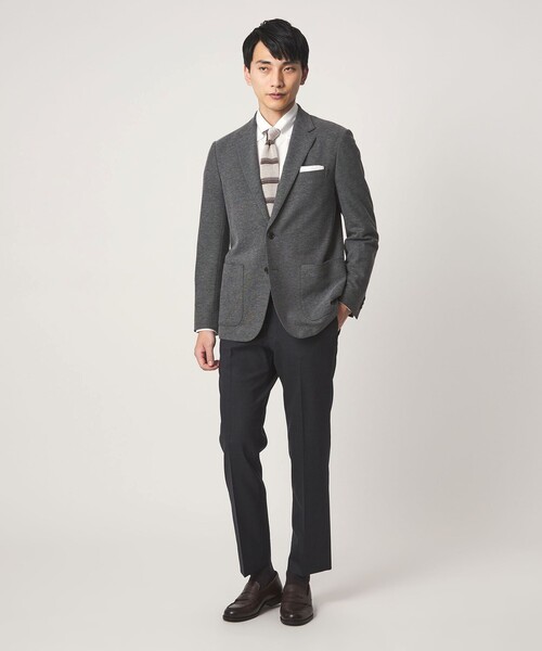 green label relaxing(グリーンレーベルリラクシング)の「コットン ロイヤルオックス ボタンダウン ドレスシャツ -形態安定-(ビジネスシャツ・メンズ・ホワイト/ライトブルー・M/XL/L/S)」の8枚目の写真