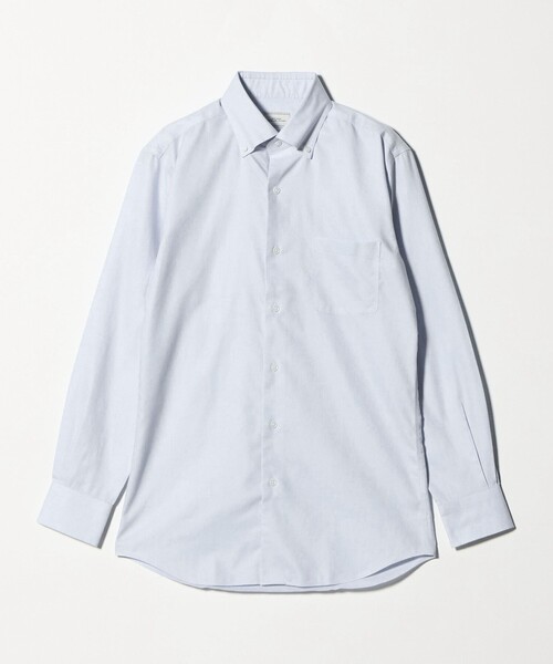 green label relaxing(グリーンレーベルリラクシング)の「コットン ロイヤルオックス ボタンダウン ドレスシャツ -形態安定-(ビジネスシャツ・メンズ・ホワイト/ライトブルー・M/XL/L/S)」の13枚目の写真