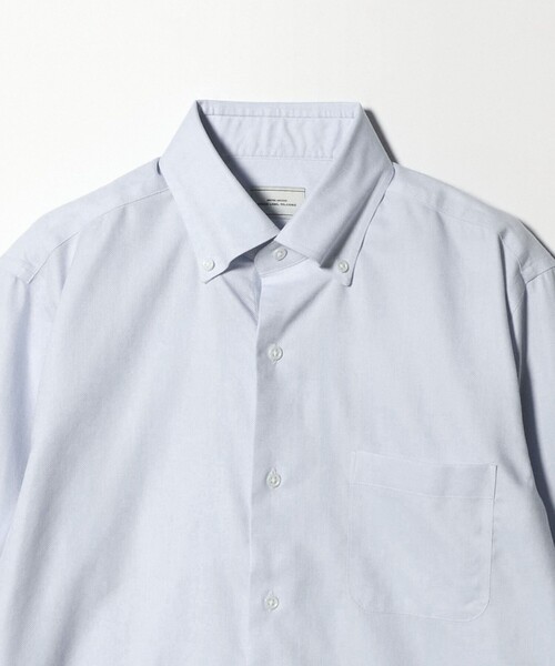 green label relaxing(グリーンレーベルリラクシング)の「コットン ロイヤルオックス ボタンダウン ドレスシャツ -形態安定-(ビジネスシャツ・メンズ・ホワイト/ライトブルー・M/XL/L/S)」の15枚目の写真