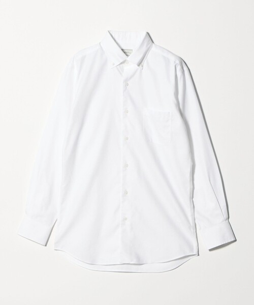 green label relaxing(グリーンレーベルリラクシング)の「コットン ロイヤルオックス ボタンダウン ドレスシャツ -形態安定-(ビジネスシャツ・メンズ・ホワイト/ライトブルー・M/XL/L/S)」の20枚目の写真