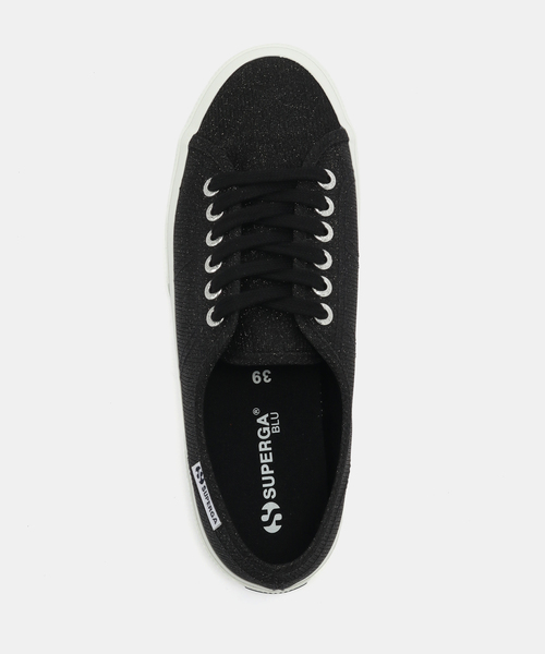 La TOTALITE（ラトータリテ）の「SUPERGA /スペルガ ERSEY LAME LEGGERA（スニーカー・レディース・シルバー/ブラック・24.5cm/24cm/23.5cm）」の12枚目の写真
