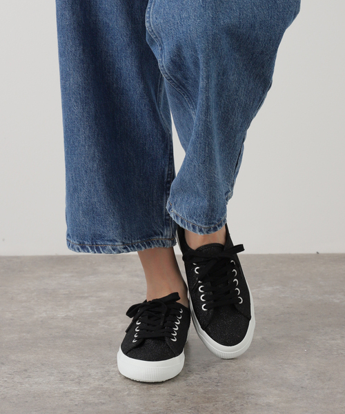 La TOTALITE（ラトータリテ）の「SUPERGA /スペルガ ERSEY LAME LEGGERA（スニーカー・レディース・シルバー/ブラック・24.5cm/24cm/23.5cm）」の6枚目の写真