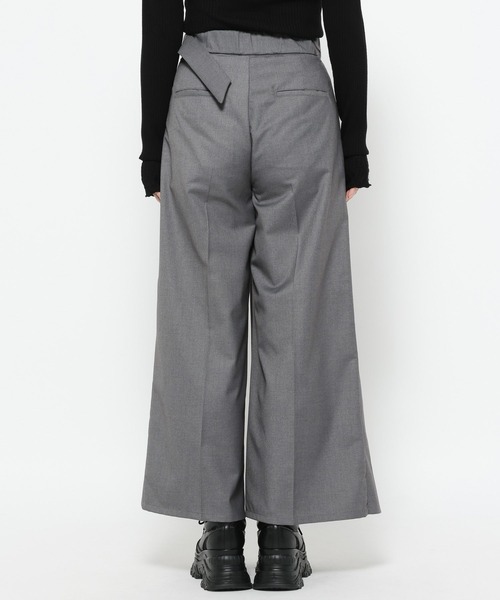 HARE(ハレ)の「ラップデザインプリーツパンツ(HARE)(スラックス・レディース・グレー/ブラック/ブラウン・FREE)」の20枚目の写真