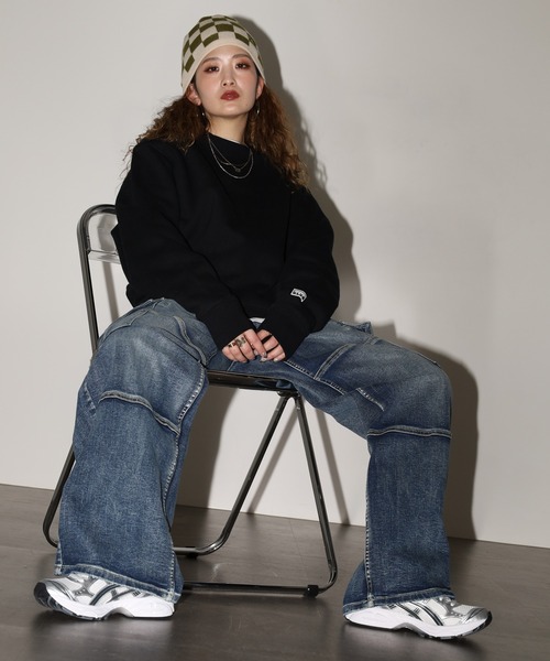 PRO CLUB （プロクラブ）の「PRO CLUB クルーネック スウェット（スウェット・メンズ・グレー/ネイビー/ダークグレー・M/XL/2XL/L/3XL/S）」の18枚目の写真