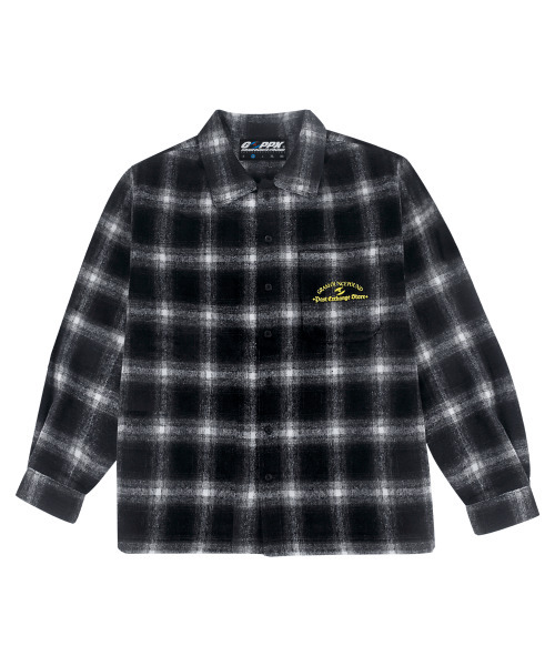 GRAM OUNCE POUND(グラムオンスポンド)の「Humanity Graphic Flannel Shirt_Black(シャツ/ブラウス・レディース・その他・XL)」の1枚目の写真