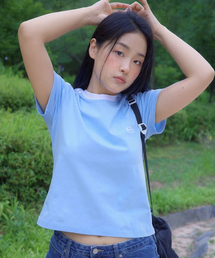 ROF ESSENTIAL SPORTY TRACK CROP T-SHIRT (4color)