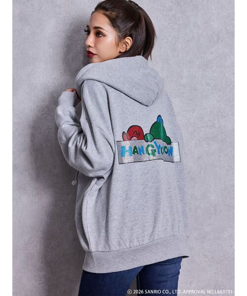 sanrio(サンリオ)の「GYDA×サンリオキャラクターズ BIGパーカー(パーカー・レディース・グレー/オフホワイト/ブラック・FREE)」の6枚目の写真