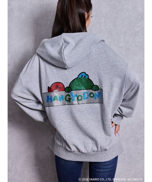 sanrio(サンリオ)の「GYDA×サンリオキャラクターズ BIGパーカー(パーカー・レディース・グレー/オフホワイト/ブラック・FREE)」の7枚目の写真