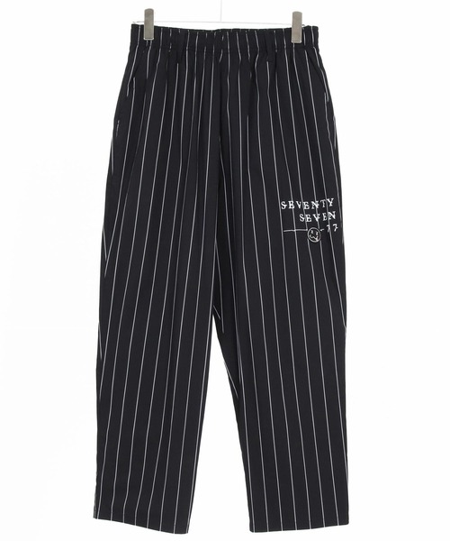 seventy seven(セブンティセブン)の「mp14501-wide tapered stripe pants ワイドパンツ(7726S050)(その他パンツ・メンズ・ブラック/グレー/ブルー・L/M/S)」の6枚目の写真