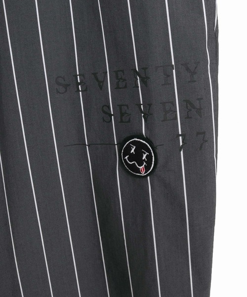 seventy seven(セブンティセブン)の「mp14501-wide tapered stripe pants ワイドパンツ(7726S050)(その他パンツ・メンズ・ブラック/グレー/ブルー・L/M/S)」の12枚目の写真