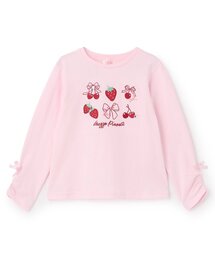 美品✨激レア❣️Mezzo Piano ラメストーン長袖Tシャツ M 150cm セール】ラインストーンロゴ 長袖Tシャツ（Tシャツ/カットソー