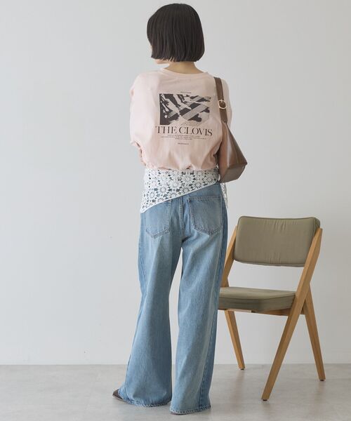 AMERICAN HOLIC（アメリカンホリック）の「トライアングルレーススカーフ（バンダナ/スカーフ・レディース・オフホワイト/ブラック・FREE）」の8枚目の写真