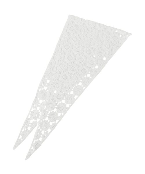 AMERICAN HOLIC（アメリカンホリック）の「トライアングルレーススカーフ（バンダナ/スカーフ・レディース・オフホワイト/ブラック・FREE）」の10枚目の写真