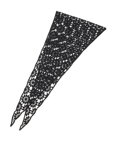 AMERICAN HOLIC（アメリカンホリック）の「トライアングルレーススカーフ（バンダナ/スカーフ・レディース・オフホワイト/ブラック・FREE）」の13枚目の写真