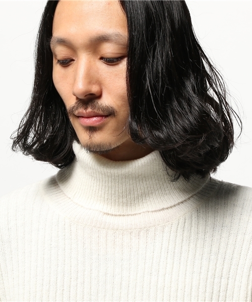 CIAOPANIC（チャオパニック）の「【Ciaopanic】　ウォッシャブルウール畦タートル（ニット/セーター・メンズ・ホワイト/ボルドー/グレー・FREE）」の6枚目の写真