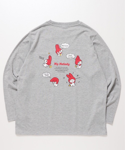 sanrio（サンリオ）の「【SANRIO/サンリオ】キャラクタープリントロングスリーブTシャツ（Tシャツ/カットソー・レディース・オフホワイト/杢グレー/クリーム/イエロー・MEDIUM/LARGE）」の8枚目の写真