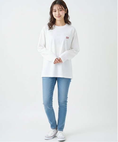 sanrio（サンリオ）の「【SANRIO/サンリオ】キャラクタープリントロングスリーブTシャツ（Tシャツ/カットソー・レディース・オフホワイト/杢グレー/クリーム/イエロー・MEDIUM/LARGE）」の15枚目の写真