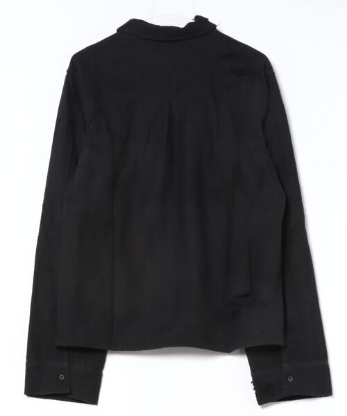 NUBIAN（ヌビアン）の「RIPPED SHIRT（シャツ/ブラウス・メンズ・ブラック・LARGE/MEDIUM）」の6枚目の写真
