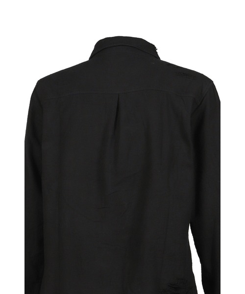 NUBIAN（ヌビアン）の「RIPPED SHIRT（シャツ/ブラウス・メンズ・ブラック・LARGE/MEDIUM）」の5枚目の写真