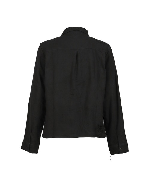 NUBIAN（ヌビアン）の「RIPPED SHIRT（シャツ/ブラウス・メンズ・ブラック・LARGE/MEDIUM）」の2枚目の写真