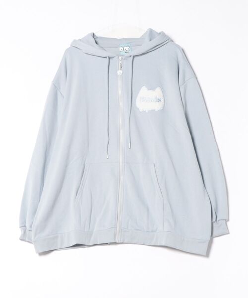 Hauls(ハウルズ)の「ネ申デカすうぇっとぱーかー(パーカー・レディース・サックスブルー/ブラック/グレー/ピンク/ネイビー・FREE)」の7枚目の写真