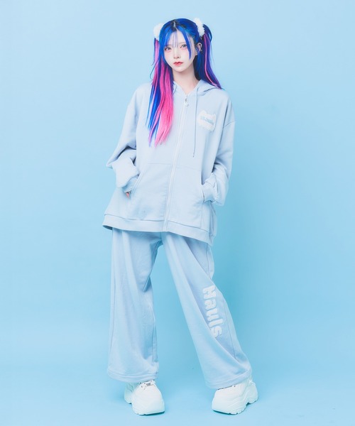 Hauls(ハウルズ)の「ネ申デカすうぇっとぱーかー(パーカー・レディース・サックスブルー/ブラック/グレー/ピンク/ネイビー・FREE)」の21枚目の写真
