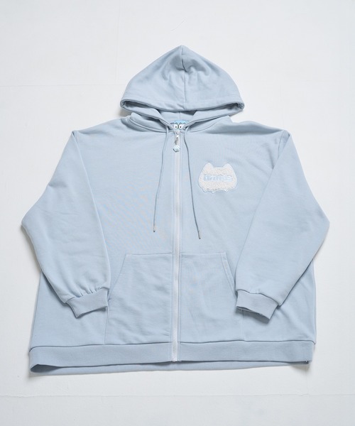 Hauls(ハウルズ)の「ネ申デカすうぇっとぱーかー(パーカー・レディース・サックスブルー/ブラック/グレー/ピンク/ネイビー・FREE)」の12枚目の写真