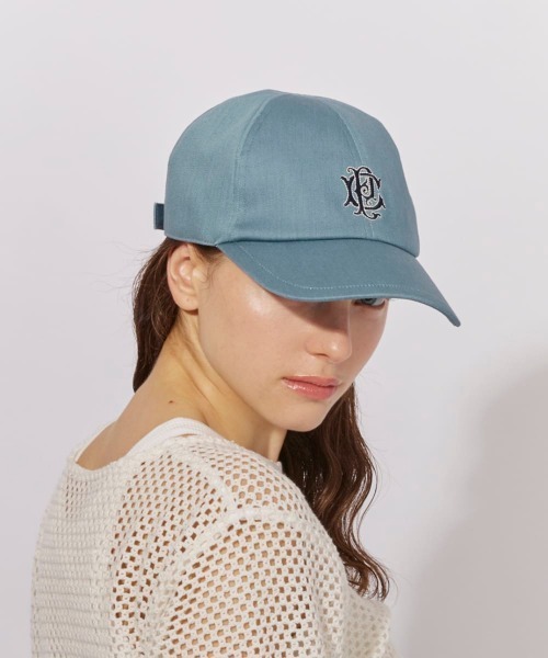 Chapeau d' O（シャポードオー）の「Chapeau d' O  Denim Emblem 6P Cap / シャポードオー（キャップ・レディース・オリーブ/ベージュ/ブルー/ピンク・FREE）」の3枚目の写真