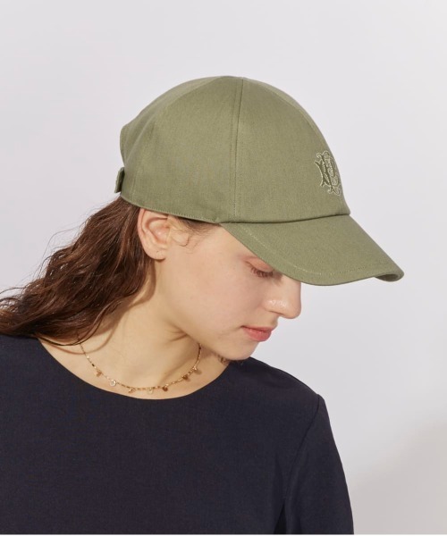 Chapeau d' O（シャポードオー）の「Chapeau d' O  Denim Emblem 6P Cap / シャポードオー（キャップ・レディース・オリーブ/ベージュ/ブルー/ピンク・FREE）」の20枚目の写真