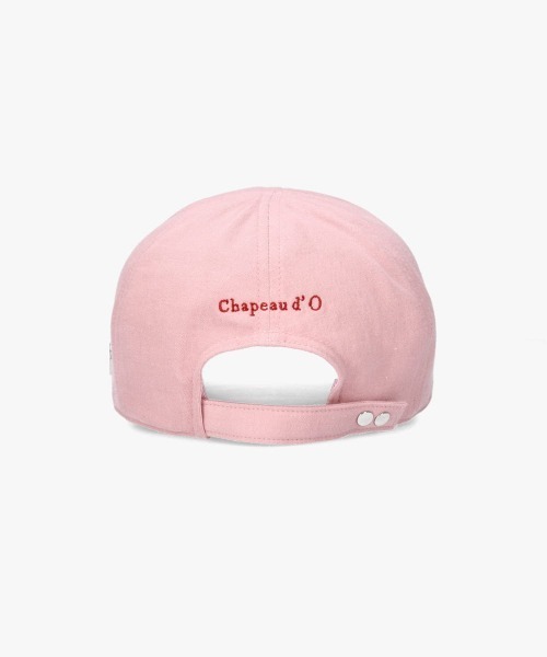 Chapeau d' O（シャポードオー）の「Chapeau d' O  Denim Emblem 6P Cap / シャポードオー（キャップ・レディース・オリーブ/ベージュ/ブルー/ピンク・FREE）」の9枚目の写真