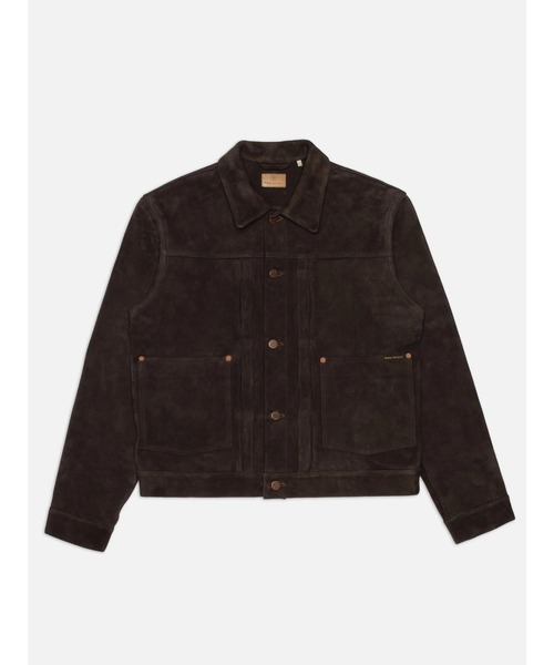 Nudie Jeans/ヌーディージーンズ Dante II / スウェードジャケット / Dark Brown