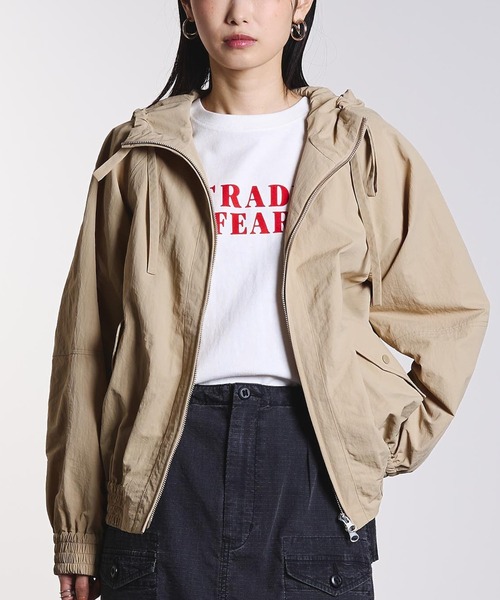 ROSE BUD（ローズバッド）の「GATHER NYLON PARKER（その他アウター・レディース・ピンク/ベージュ・ONE SIZE）」の2枚目の写真