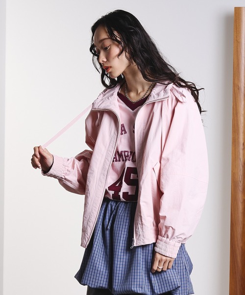 ROSE BUD（ローズバッド）の「GATHER NYLON PARKER（その他アウター・レディース・ピンク/ベージュ・ONE SIZE）」の3枚目の写真