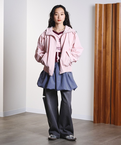 ROSE BUD（ローズバッド）の「GATHER NYLON PARKER（その他アウター・レディース・ピンク/ベージュ・ONE SIZE）」の5枚目の写真